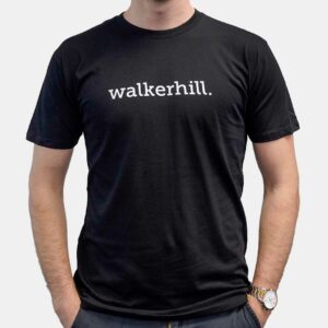Men's Tee - Solid Colour Straight Logo - Black Front