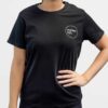 Woman's Tee - Circle Logo Black