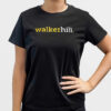 Woman's Tee - Two Colour Straight Logo Black