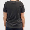 Woman's Tee - Two Colour Straight Logo Charcoal