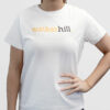 Woman's Tee - Two Colour Straight Logo White